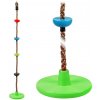 2Kids Toys Detské šplhacie lano s diskami farebné