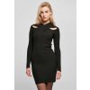 Urban Classics Dámske šaty Ladies Crossed Rib Knit Dress Farba: Black, Veľkosť: XL