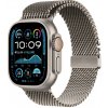 Apple Watch Ultra 2 49 mm prírodný titán s prírodným titánovým milánskym ťahom S MX4M3CS/A