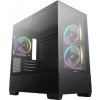 DEEPCOOL Case CG380 3F, mATX, ARGB, Průhledná bočnice, 3x120mm Fan, černá