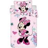 Jerry Fabrics obliečky Minnie Flowers 2 baby 100 x 135 , 40 x 60 cm