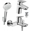 Hansgrohe Logis SET 3v1 sada pre vaňu a umývadlo chróm, 71400000+26694400+71077000