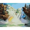 ZUTY Maľovanie podľa čísel - VODOPÁD, DÚHA A PREZIDENTI USA (D. RUSTY RUST) Rámovanie: vypnuté plátno na rám, Rozmer: 80x100 cm