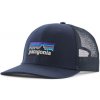 Šiltovka Patagonia P-6 LOGO TRUCKER HAT - tmavo modrá