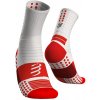 Compressport ponožky Pro Marathon - bílá/červená Velikost: S