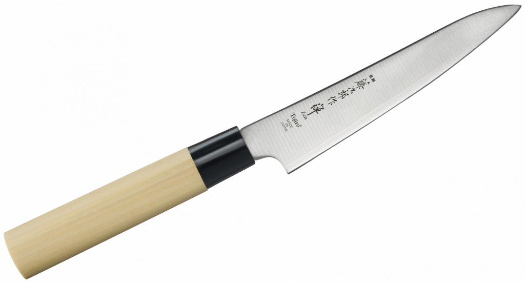 Tojiro Univerzálny nôž Steel Zen Oak Mini Cream 13 cm