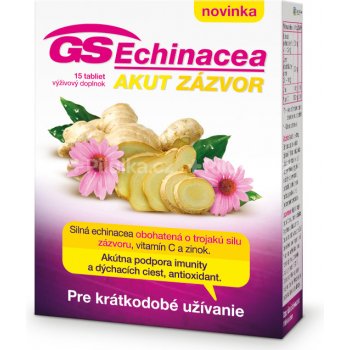 GS Echinacea Akut zázvor 15 tabliet