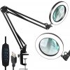 Lampa stolová a lupa LED DESK MAGNIFIER 33155 BLACK