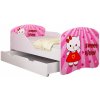 Detská posteľ - Sladká Kitty 180x80 cm + šuplík