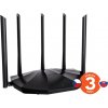 Tenda TX2 Pre AX1500 WiFi6 Router, 1x GWAN, 3x GLAN, IPv6, 5x 6dBi anténa, WPA3, SK App TX2 Pro