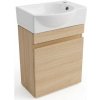 Kúpeľňová skrinka s umývadlom Naturel Verona 40x53,2x22 cm v dekore svetlé drevo mat VERONA40SDBR