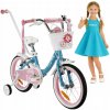 DETSKÝ BICYKEL 16 PALCOV HLINÍKOVÝ BICYKEL PRE DIEVČATKO S VODIČKOU TYČOU