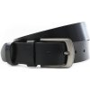 Arwel Čierny kožený hladký pánsky opasok | čierna 913-5000-0-60-9006-40