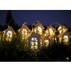 CHOMIK LED SVETELNÁ REŤAZ BIELE DOMČEKY 10 L NA BATÉRIE *4222