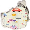 Nálepka diera na stenu betón Cars 75x75 cm