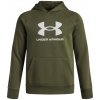 Detská mikina cez hlavu Under Armour B RIVAL FLEECE BIG LOGO HOODIE zelená 1379791-390 - YXS