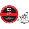 Coilology MTL predmotané špirálky SS316 0,9ohm 28GA 10ks