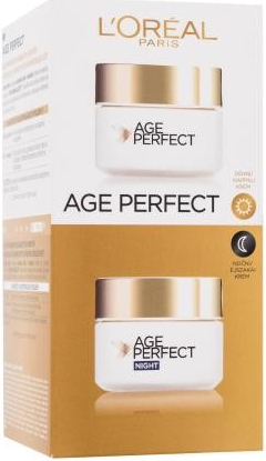 L\'Oréal Paris Age Perfect darčekový set denný pleťový krém Age Perfect 50 ml + nočný pleťový krém Age Perfect 50 ml