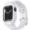 AppleKing odolné Armor puzdro s remienkom pre Apple Watch 45mm / 44mm / 42mm - biele - možnosť vrátiť tovar ZADARMO do 30tich dní