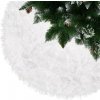Koberček pod Vianočný stromček - 72cm - biela umelá kožušina