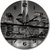 Sklenené hodiny okrúhle Manhattnu Nev York fi 30 cm