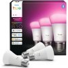 8720169364424 Philips Hue White and color Ambiance LED žiarovka E27 6W/810lm 1000-20000K+RGB biela 3-set
