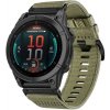 VSETKONAMOBIL 87748 CANVAS Vymeniteľný remienok pre Garmin Fenix E 47mm OLIVE GREEN