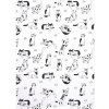 SCAN QUILT Dekoro 6907 Mačičky 50x70 cm biela-čierná