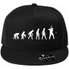 Evolúcia baseball pálkar náprah + loptička - Šiltovka s rovným šiltom a plastovou sponou - Univerzálna veľkosť ( Čierna )