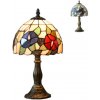Vitráž Tiffany nočná lampa kvietky Prezent 79 33,5*20