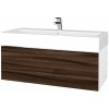 Dreja Umývadlová skrinka VARIANTE SZZ 100 pre úmyvadlo Duravit Vero - N01 Biela lesk / D06 Orech