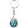 Nefertitis Kľúčenka s modrým howlitom a drakom NF29105 - délka cca 9,3 cm