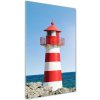 Vertikálny foto obraz sklenený Morský maják 50x100 cm