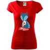 Folklór - líška samostatná - Dámske tričko Pure - L ( Červená )