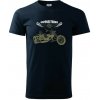 Moto trike - Klasické pánske tričko vyššej gramáže - M ( Tmavomodrá (takmer čierna) )
