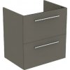 Ideal Standard i.Life A - Skrinka pod umývadlo, 60x44x63 cm, 2 zásuvky, sivý matný kremeň T5255NG