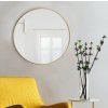 Baltica Design Tiny Border Round zrkadlo 100x100 cm okrúhly zlatá 5904107904559