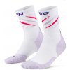 CEP Core Run Edt. Claws Socks Mid Cut Women Vysoké ponožky dámské Barva: white/lilac mix, Velikost: IV