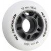 Matná kolečka NILS Extreme PU 72x24 82A, bílá, 4 ks