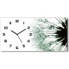 Vodorovné Sklenené hodiny na stenu Semená púpavy 60x30 cm
