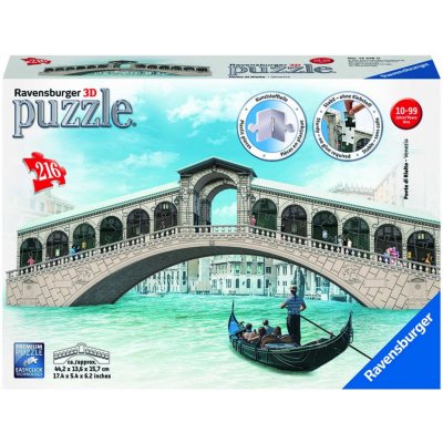 Ravensburger 3D puzzle Rialto most v Benátkach 216 ks
