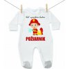 Boodyy Overal Keď vyrastiem budem požiarnik 68 (3-6 mesiacov)