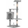 Petsi AIE-ATS40 Škrabadlo s domčekom a hračkami 110 cm, sivé