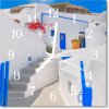 Nástenné sklenené hodiny Santorini 30x30 cm