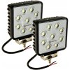 pracovné svetlo 36 Led 36w Square IP68 Vodotesný pár 2ks