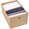 KARTON PAK Úložné boxy na oblečenie, organizéry do skrine EKO KARTON 27x40x21 - zásuvka