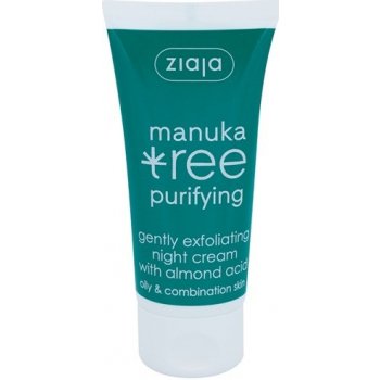 Ziaja Manuka Tree Purifying exfoliačný nočný krém proti akné ( Oily & Combination Skin 50 ml