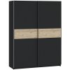 Šatníková skriňa BERNO 150 - antracit + jackson hickory