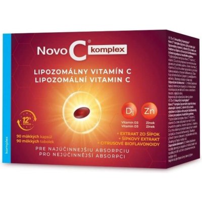 Novo C Komplex Lipozomálny vitamín C s vitamínom D3 a zinkom 90 kapsúl od  18,64 € - Heureka.sk