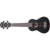 CASCHA HH 2262L Soprano Ukulele Mahogany LH Black